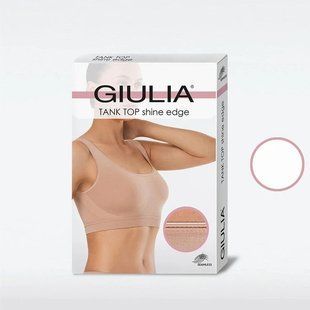 Безшовний топ на широких бретелях GIULIA TANK TOP SHINE EDGE black-L/XL В00334801 фото