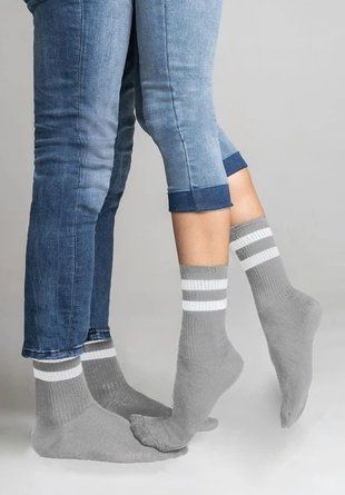 Шкарпетки унісекс LEGS 81 SOCKS ACTIVE з полосками р. 36-40, сірий В00313643 фото