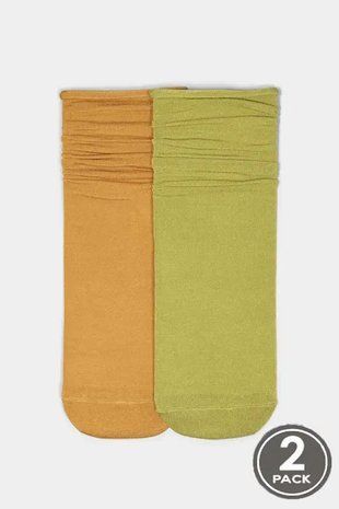 Шкарпетки жіночі LEGS G05 SOCKS BAMBOO набір з 2-х пар р. 36-40, зелений, охра В00335914 фото