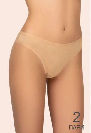 Труси бріфи KLEO 130 С COTTON (2шт.) бежевий/бежевий L В00328807 фото