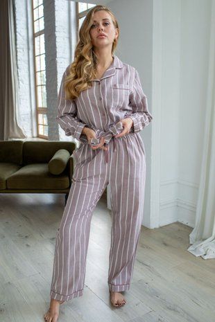 Блуза бавовняна KLEO 3644 BRIDGET тірамісу XL В00339957 фото