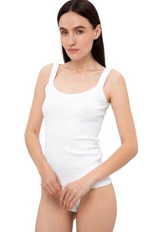 Майка в рубчик LUNA L044r Klara білий L В00334303 фото