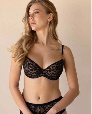 Бюстгальтер Push Up KLEO 3656 LEO KARINA чорний 75 C В00344929 фото