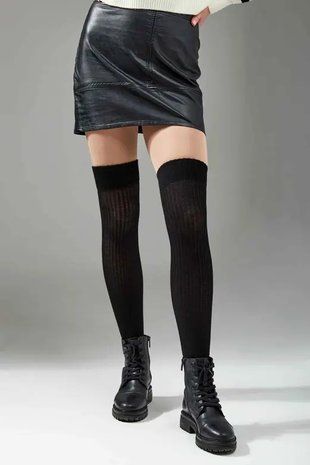 Заколіновки жіночі LEGS L1946 PARIGINA RIB COTONE One Size, чорний В00322157 фото