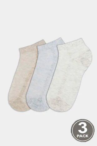 Шкарпетки чоловічі LEGS SOCKS MEN COTTON MESH LOW набір з 3-х пар р.41-45, беж, сірий, синій В00328956 фото